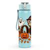 1PC Boo Halloween Ghost Pumpkin Pattern 750ml Color Plastic Sports Water Bottle Leakproof Flip Straw Lid Suitable for Sports Office Home Use