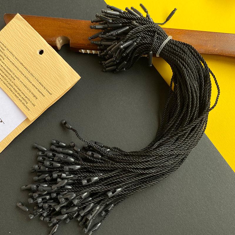 Веревка для бирки одежды с пулевидным концом, хлопковая веревка и пластиковая пряжка