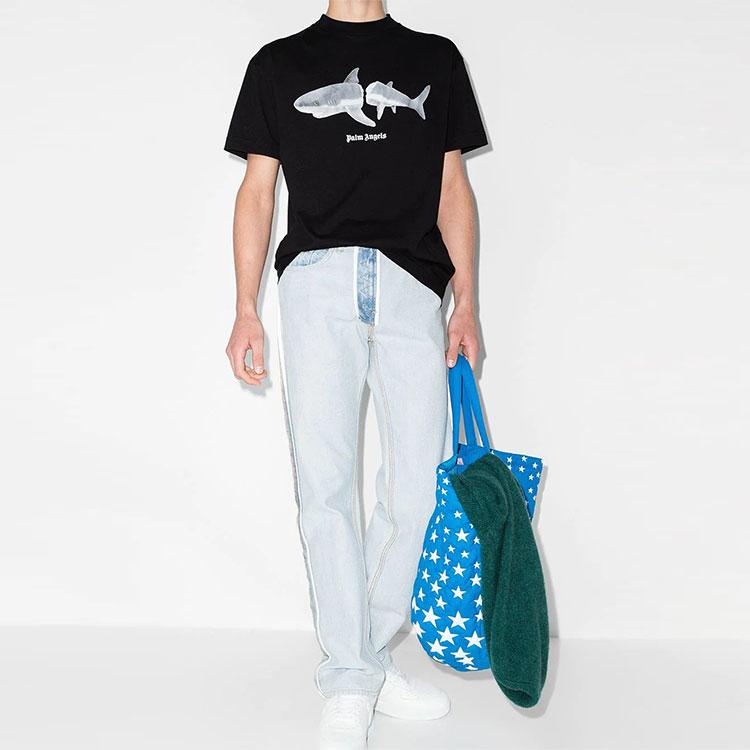 Palm Angels Shark T Shirt PMAA001S22JER0111001