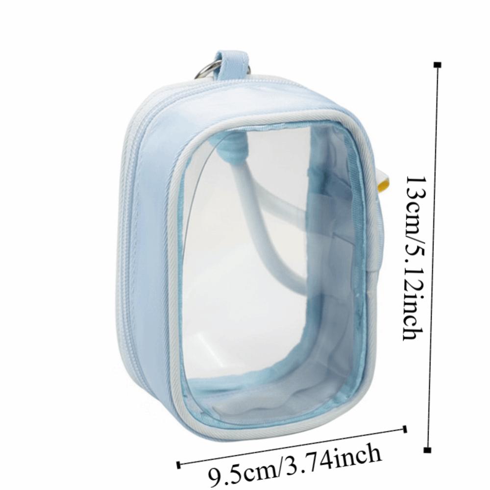 Portable Doll Storage Bag Clear Outdoor Doll Display Bag 10cm Transparent Doll Bag  Storage Bag