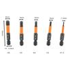 9 Sizes Hex Screwdriver Bits 1 Pack Quick Change Impact Wrench Magnetic Screwdriver Drill Bit H1.5 2 2.5 H3 H4 H5 H6