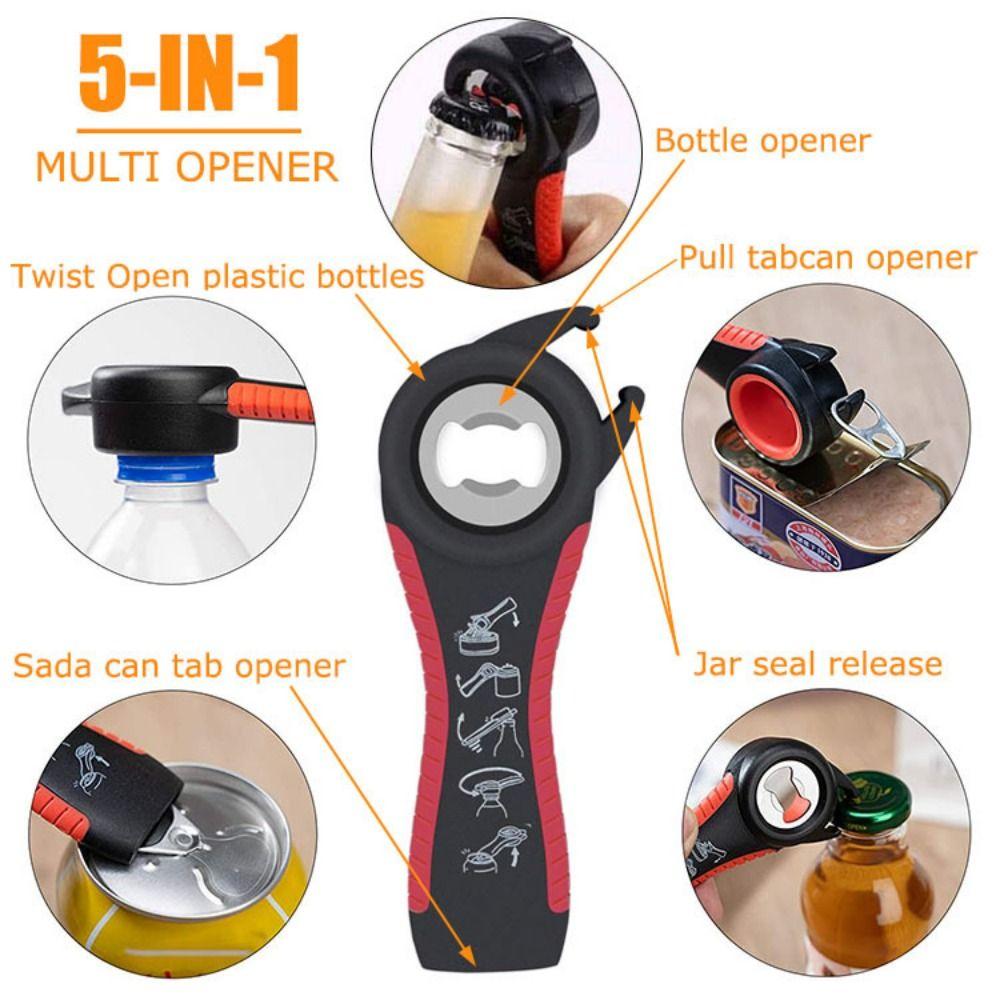 Durable Portable Plastic Nonslip Manual Bottle Opener Jar Opener Can Lid Gripper Glass Lids Remover