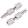 2/4Pcs Mixer Potentiometer Lengthening Shaft Grey Plastic Extension Shaft