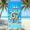 Explosives 67 Digital Bedrucktes Strandtuch Sandfest Absorbierendes Badetuch Meeresurlaub Schnelltrocknendes Handtuch