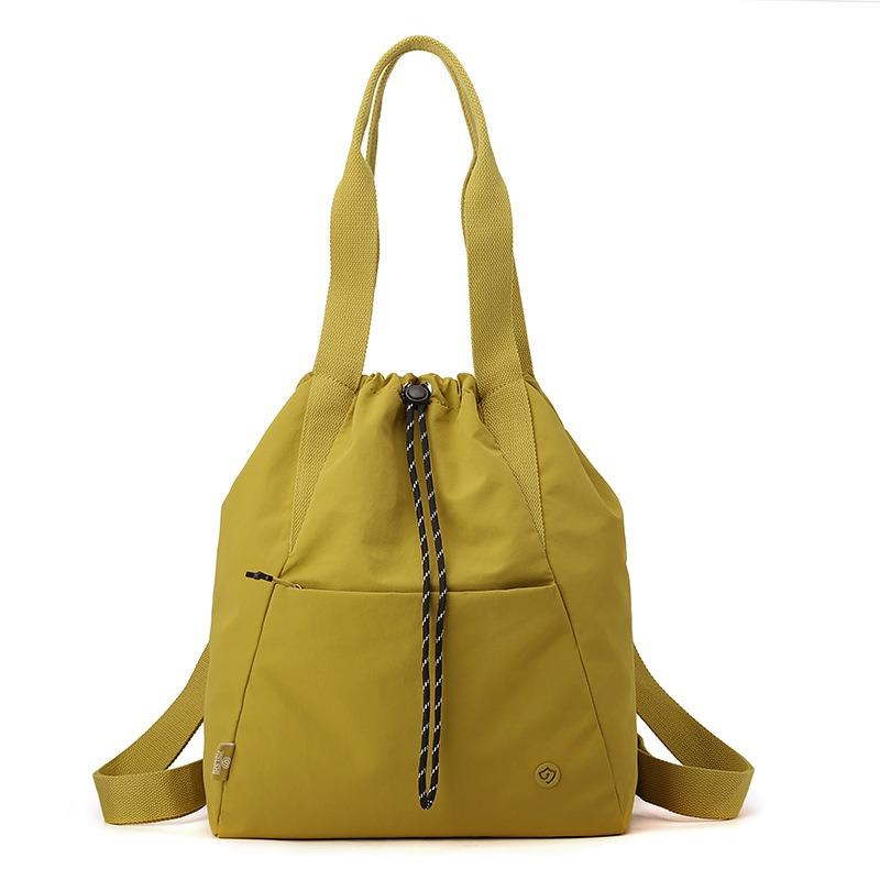 Junior High School Student Schoolbag Women's Fashion Drawstring Bundle Backpack Lightweight Large Capacity Backpack Casual Women's Shoulder Bag