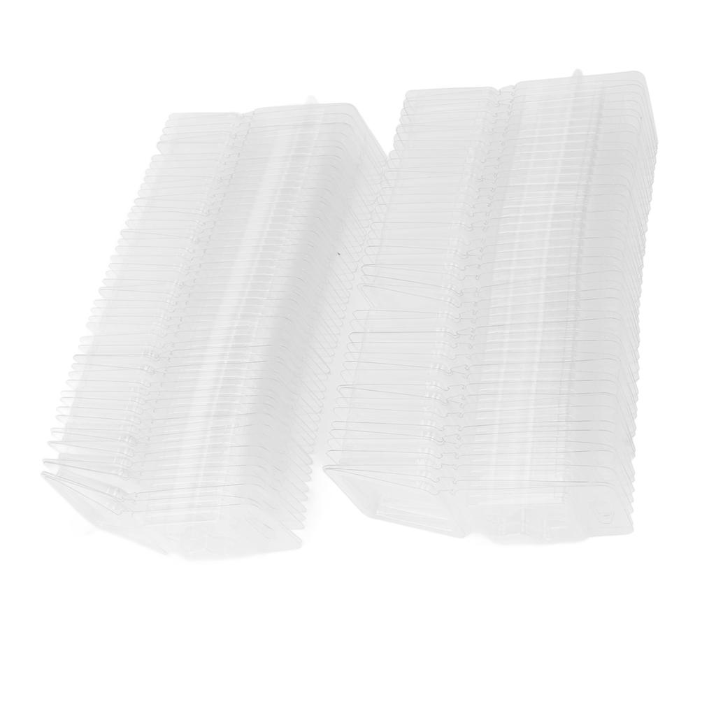 100 Packs Wax Melt Clamshell Molds Containers Clear Empty Plastic Tray for Valentine Day Wickless Tarts Candle Making