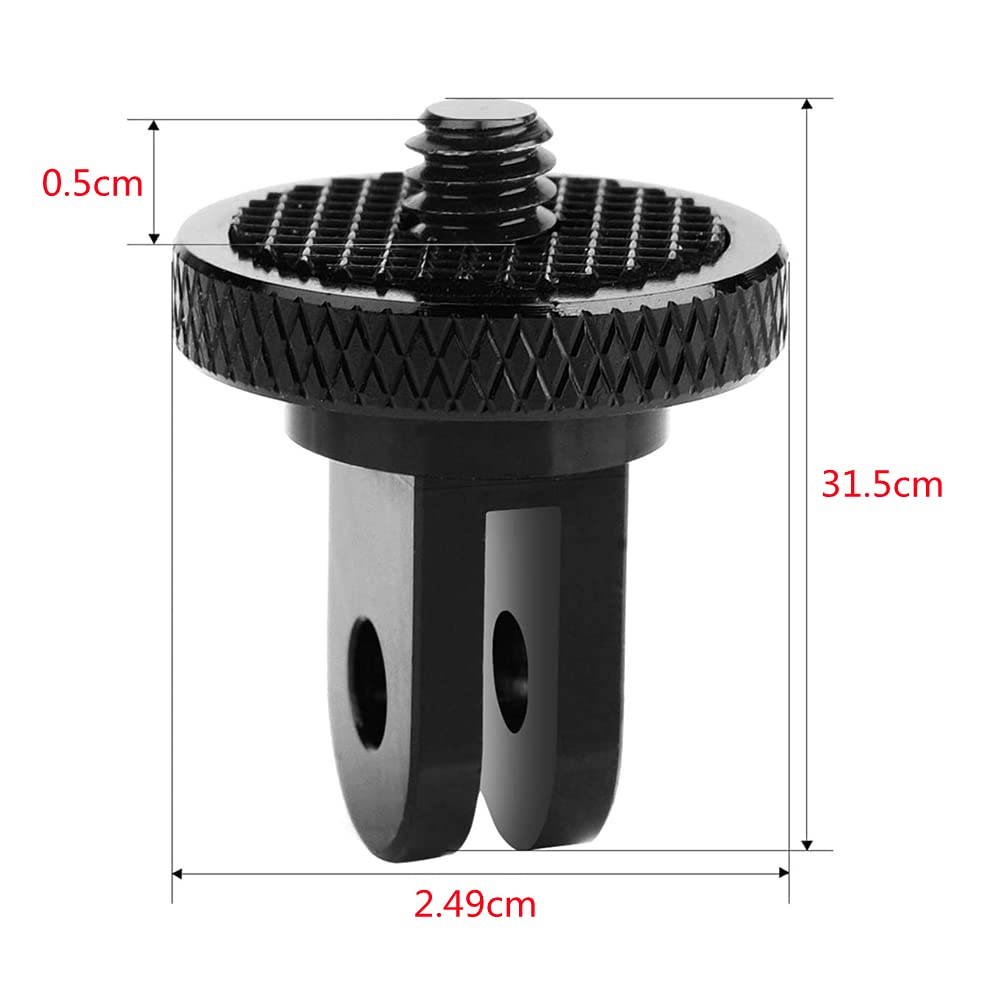 Aluminum Conversion Adapter Durable Aluminum Alloy Camera Screw Adapter Tripod Adapter for GoPro Camera Screw Connection Screw Fixing Screw Adapter