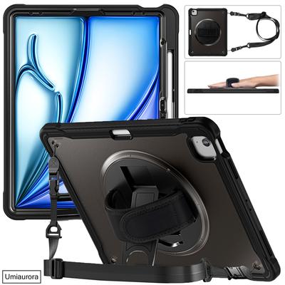 Für iPad Air 4 5 10,9 Mini 6 Pro 11 12,9 13 Zoll M2 M4 2022 2024 Tablet Hülle Drehbarer Handgriff Ständer Stoßfeste PC-Panzerabdeckung