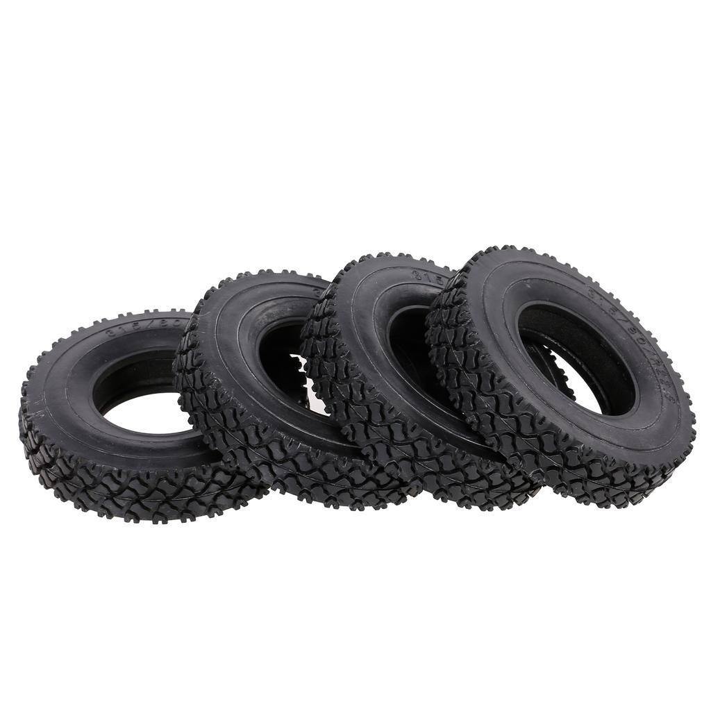 4Pcs 85mm Rubber Tyres Wheel Tires 20mm Width with Sponge Compatible for 1:14 Tractor Trucks RC Car