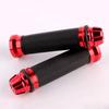 Karun Bike Clip Universal Motorcycle Clip Aluminum Bar End 22.2mm CNC Hand Grip Left and Right Set (Red)