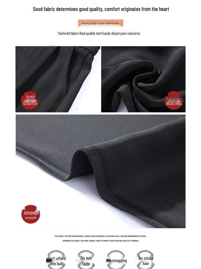 Ice Silk Women's Wide-Leg and Narrow Straight-Leg Pants - New Spring/Autumn Collection