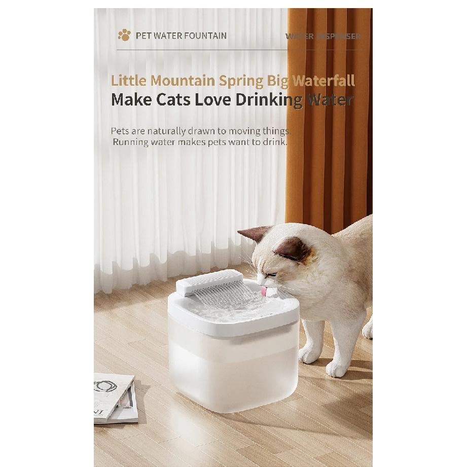 3L USB Pet Water Fountain with Pump & Filter Anti-Dry Burning Cat Water Dispenser Auto Recirculating Pet Water Flow Drinker