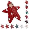 Baby-Wickeldecke mit Aufdruck - Flanell - Pucktuch für Weihnachten, Baby-Schlafsack für Neugeborene und Unterwegs