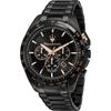 Traguardo Black Stainless Steel Men's Quartz Chronograph with Date R8873612048