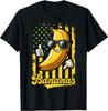 Grafische Bananen Stolzer Name Retro Amerikanische Flagge Bananenliebhaber T-Shirt