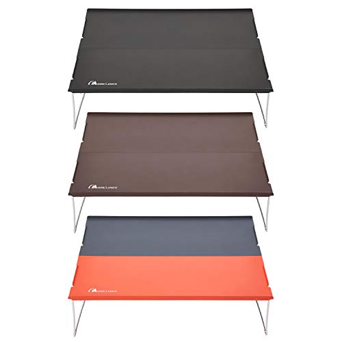 MOON LENCE Faltbarer Outdoor Campingtisch, Aluminiumlegierung, niedriger Tisch, perfekt für Solo-Camping, kompakt, ultraleicht (465g), Inklusive Aufbewahrungstasche