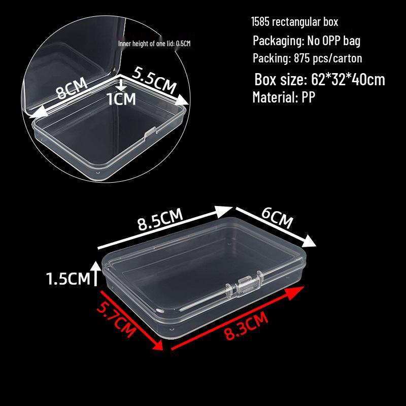 Cutie de depozitare și afișare pentru feronerie din plastic transparent