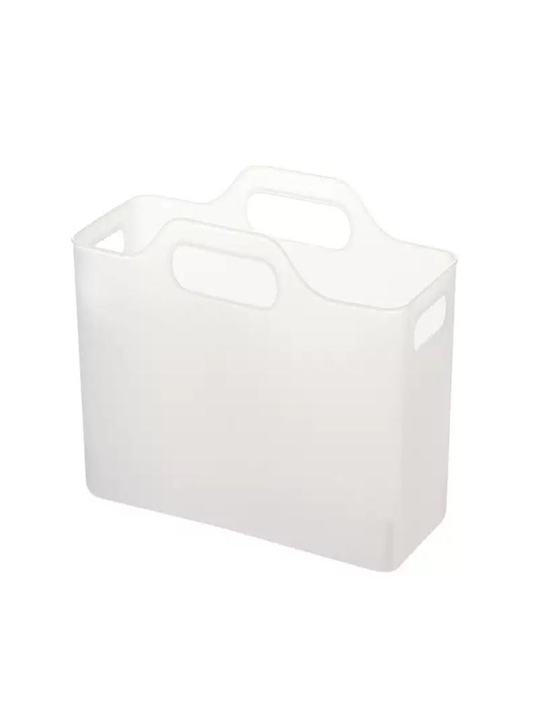 1-Pack Plastic Cleaning Supplies Storage Box - Multifunctional Storage Basket for Kitchen, Bathroom, Bedroom, Office and Dormitory - Durab