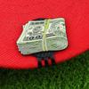 Magnetic Magnetic Hat Clip Kirsite US Dollar Golf Hat Clip Ball Marker Hat Clip  Golf Bags Caps