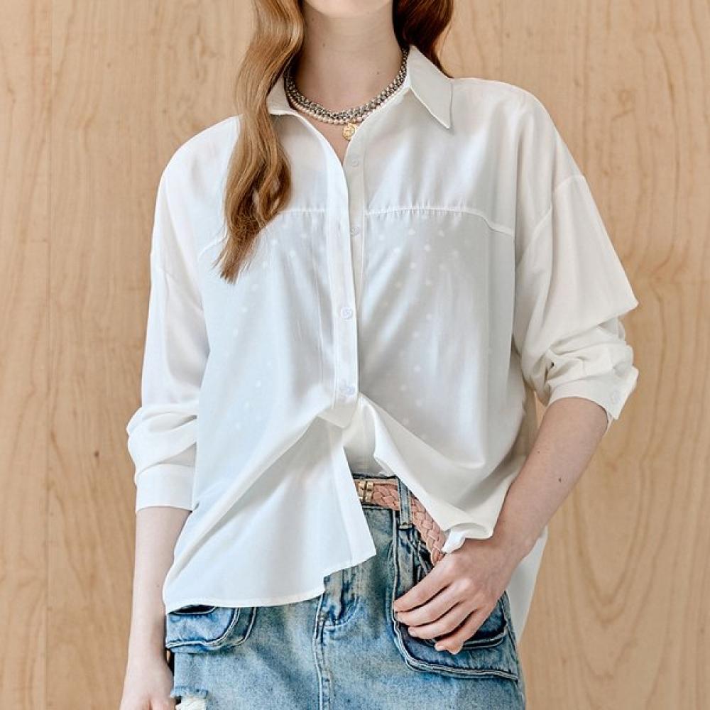 Maxza Back Open Soft Loose Fit Shirt Blouse Zd05qb014on