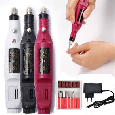 Profesionální elektrický nail Art Pen Salon Manikúra Pedikúra Vrtací Pilník Lešticí nástroj EU US Plug