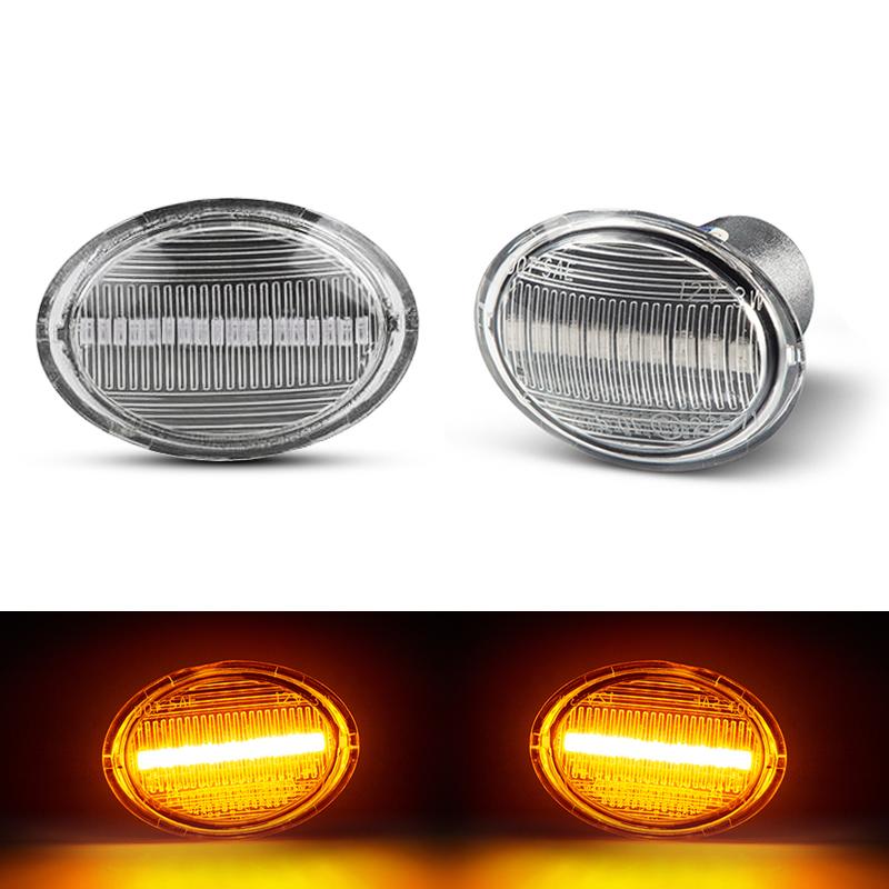 

For Fiat 500 Ford KA Lancia Lybra Ypsilon Maserati GranCabrio Granturismo Quattroporte AlfaRomeo 4C LED Side Fender Marker Light