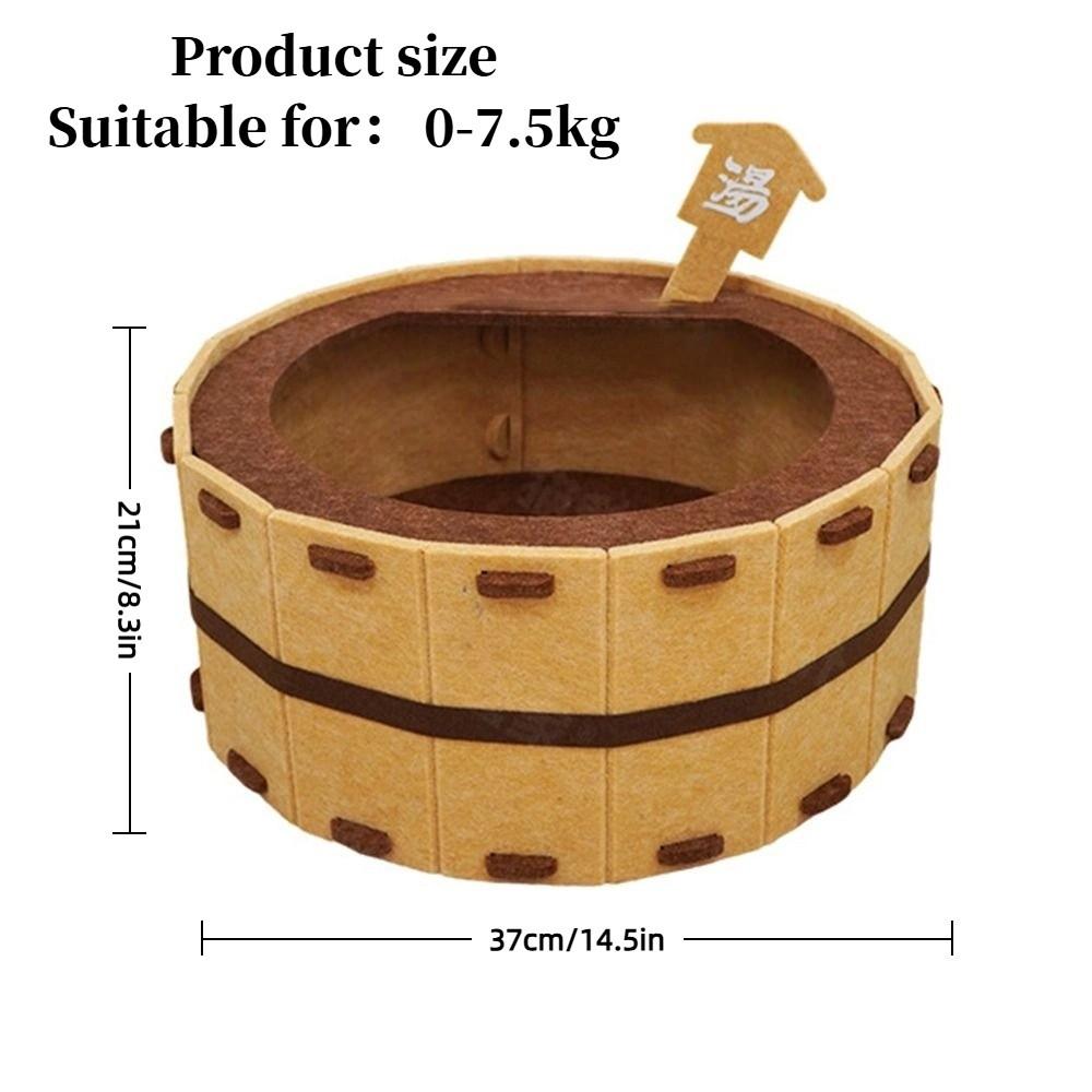 Four Seasons Cat Bed Felt Cat Castle House Fun Bathtub Cat House  Sharpening Claws/sleeping