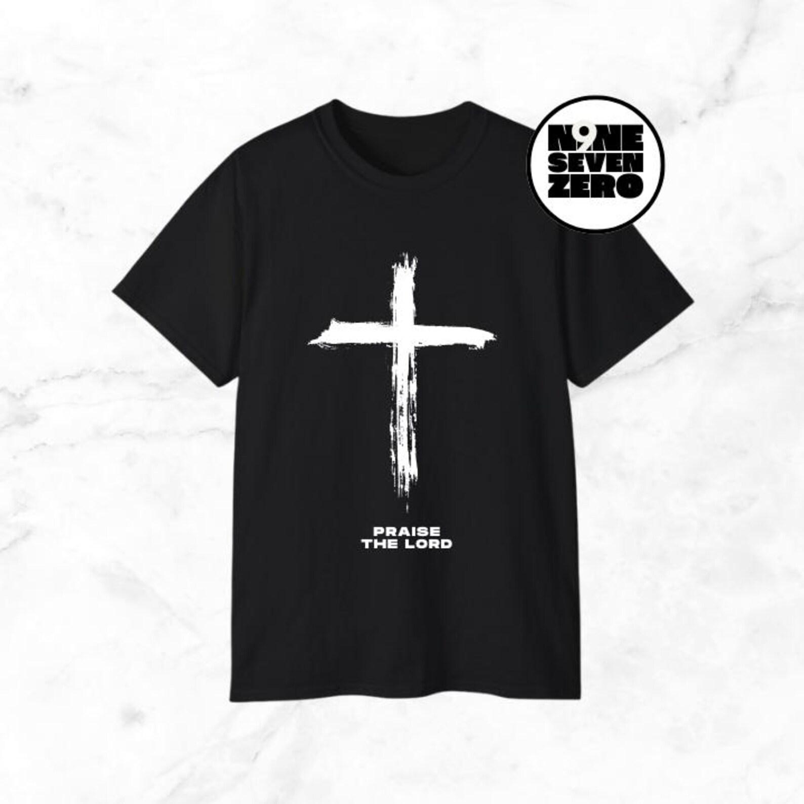 Praise The Lord Adult Cotton Black T-Shirt Unisex 4XL