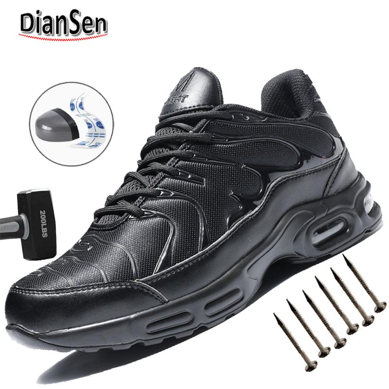 Chaussures de sécurité de travail d'extérieur pour hommes, chaussures de sécurité à embout en acier, bottes anti-écrasement, bottes de travail résistantes à l'eau pour chantier d'exploitation