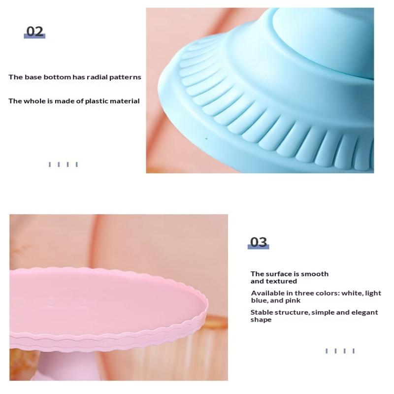 Plastic Cake Stand Display Rack Wedding Decoration Birthday Cake Tray Dessert Cake Tools Desktop Tray For Wedding Birthday