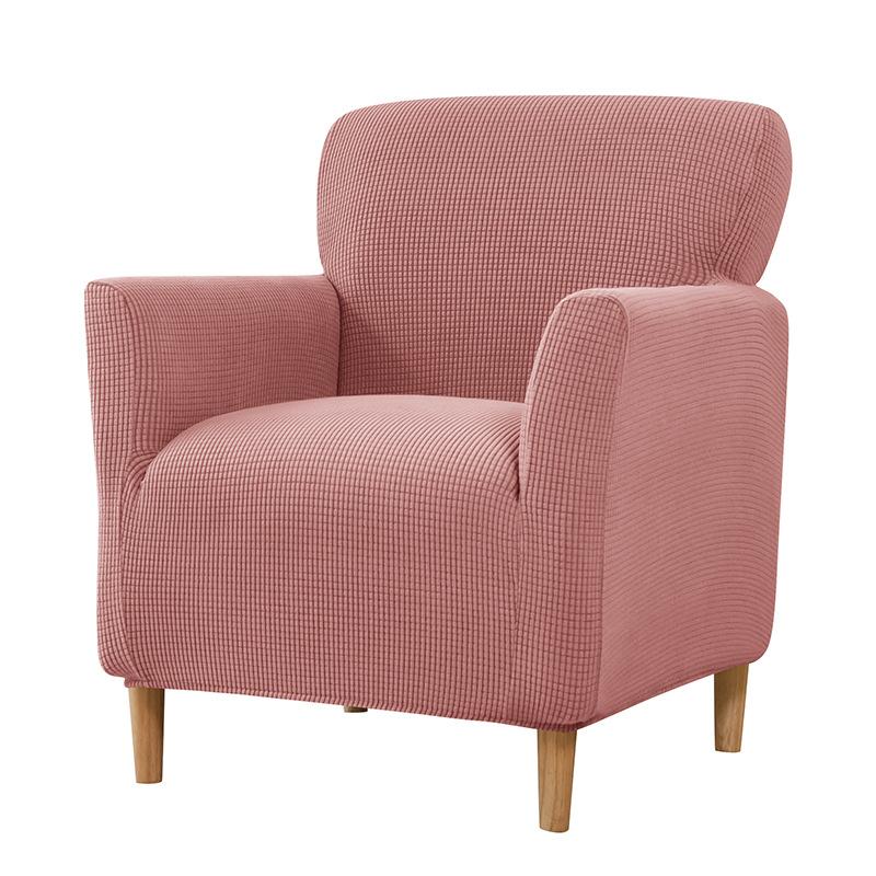 1Pc Armchair Cover Removable Stretch Tub Arm Chair Slipcover Solidastic Single Sofa Slipcovers For Study Bar Counter