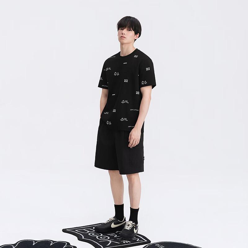 T-shirt à manches courtes imprimé co-marqué pour homme GXG