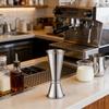 Double Head Stainless Steel Jigger Straight Edge Measuring Cup Wine Pourer Tool For Coffee Milk Tea Shop Cocktail Bartender Kit