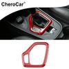 Red Gear Shift Box Decor Panel Cover Trim Frame For Jeep Cherokee 2014-18 Inner