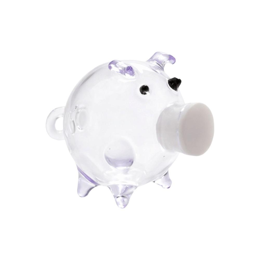 Visible Pig Shape Piggy Bank Cartoon Golden Beans Container Delicate Piggy Money Bank Home Decor