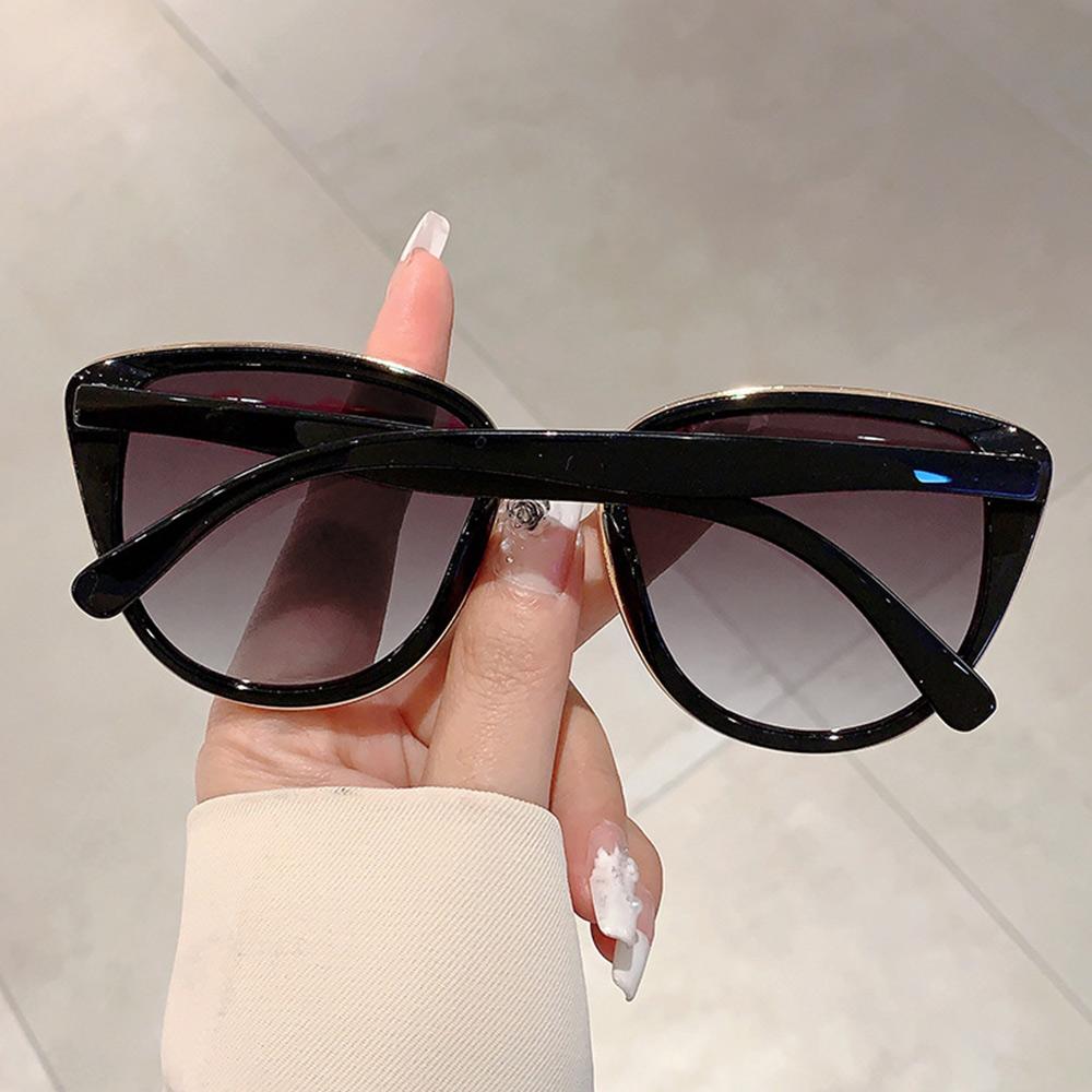 Outdoor Vintage Cat Eye Sunglasses UV400 Coated Sun Glasses Gradient Lens Trendy Protective Eyewear for Women & Men