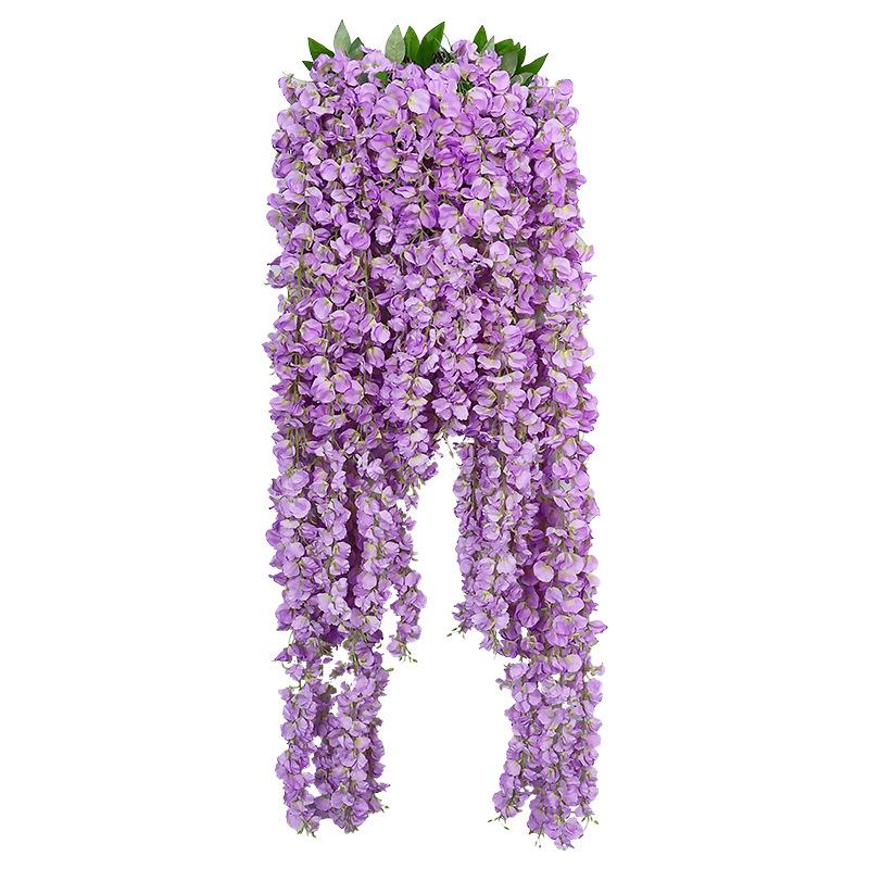 Artificial Wisteria Hydrangea Orchid String for Home Ceiling Decoration
