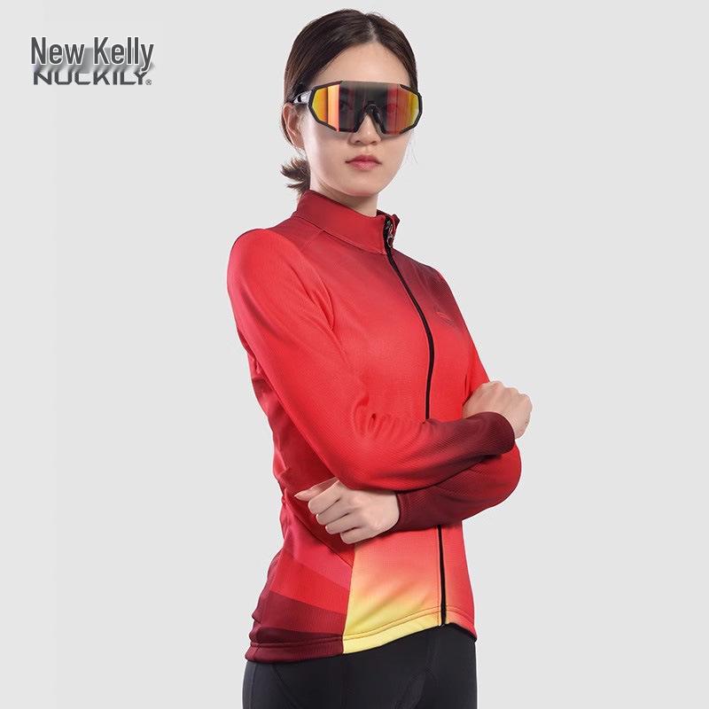 Damen Fleece Radanzug - Winterstil Langarm für Mountain- & Rennradfahren