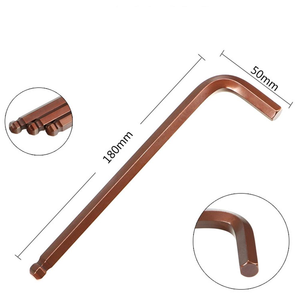 Hex Key Wrench Head Screwdriver Inner Hexagon Metal Red