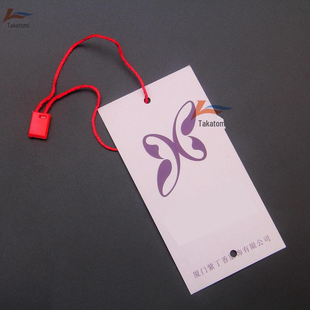 Tabletas Cuadradas Colgantes para Etiquetas de Ropa - Verde, Morado, Azul