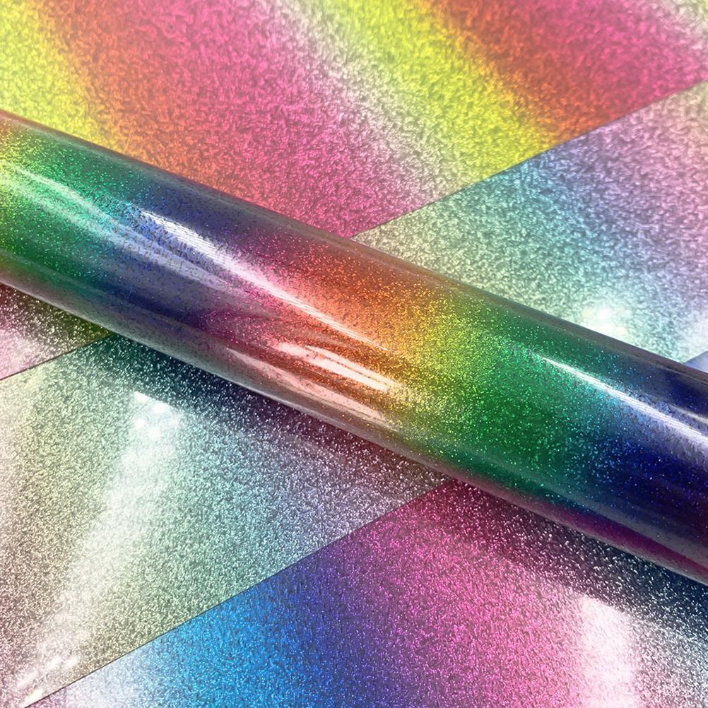 DIY Heat Transfer Self Adhesive Vinyl Bundle Garment Film Silhouette Paper Fabric Holographic Rainbow Craft Vinyl