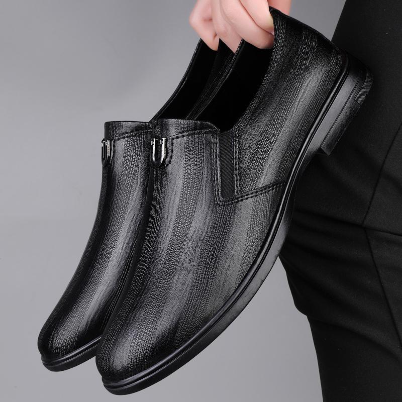 Fashion Fashionable Niche Design Breathable Elegant Loafer Men's Casual Office Business Soft Soled Comfortable Non-slip Leather Shoes