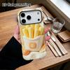 Phone Case: 2D Flat Design Suitable for iPhone 18 17 16 15 14 13 Pro Protective Case, Cream Fries, Perfect Christmas and Halloween Holiday Gift