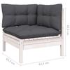 VidaXL Bois de Pin Massif Salon de Jardin 9 pcs avec Coussins Mobilier de Patio Meubles d'Extérieur Mobilier de Jardin 3096708