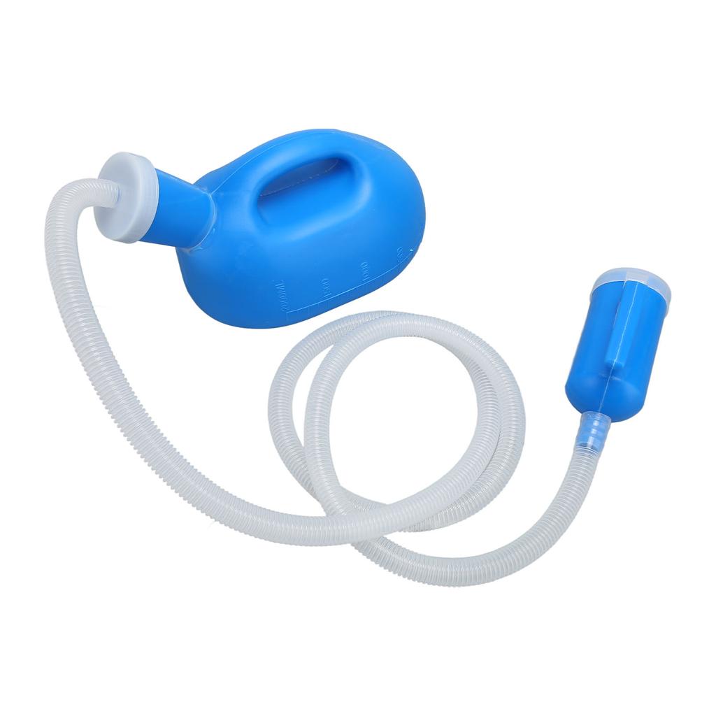 Male Urine Bottle Spill Proof Reusable 2000ML Thicken Long Tube Portable Urinal with Lid for Elderly Patient