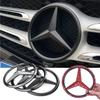 Car Sticker 1Pcs Car Front Grille Badge Decal Cover Emblem for Mercedes Benz W204 W205 W210 W211 W212 W213 C E Class GLA GLK ML 