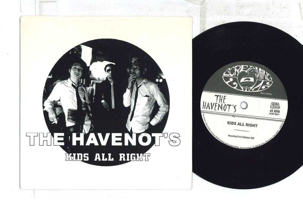7inch Record HAVENOT'S - Kids All Right / Go Away SCAP060 SCREAMING 1999 Japan Japanese Pop/Rock Used