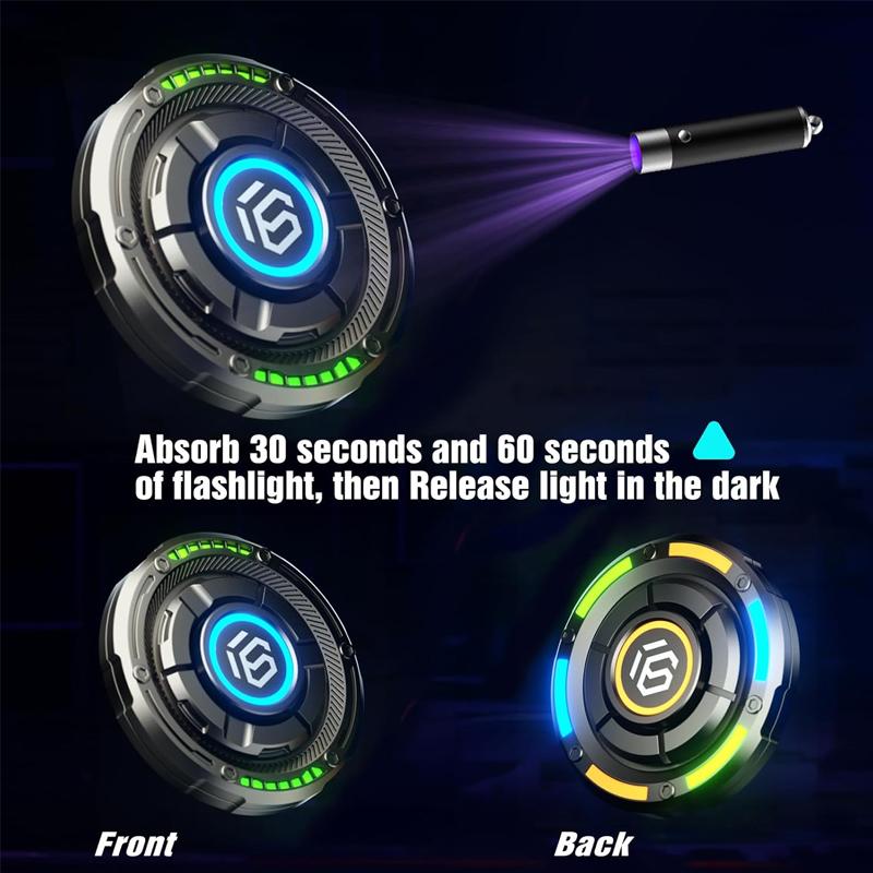 Magnetic Fingertip Spinner Edc Metal Push-Slide Toy - Stress Relief Adhd Focus Tool For Adults & Kids Fidget Toy