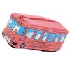 Cartoon Bus Shaped Pen Case Canvas Pen Bag Zippered Pen Pouches Big Capacity Pen Case Stationeries Organiser for Student