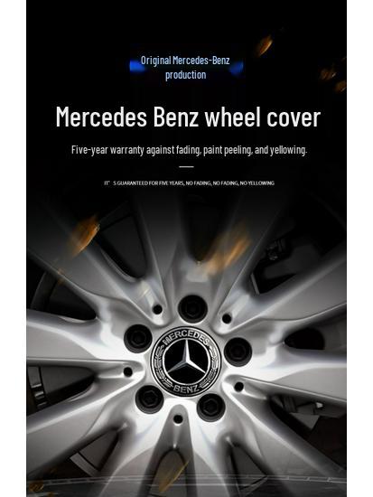 Mercedes Wheel Hub Cap Tire Logo for S, C-Class, E-Class, C200, E300L, GLS